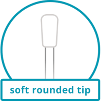 soft rounded tip
