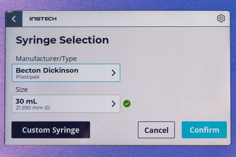 Syringe Selection