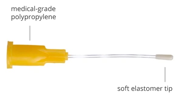 flexible plastic feeding tube