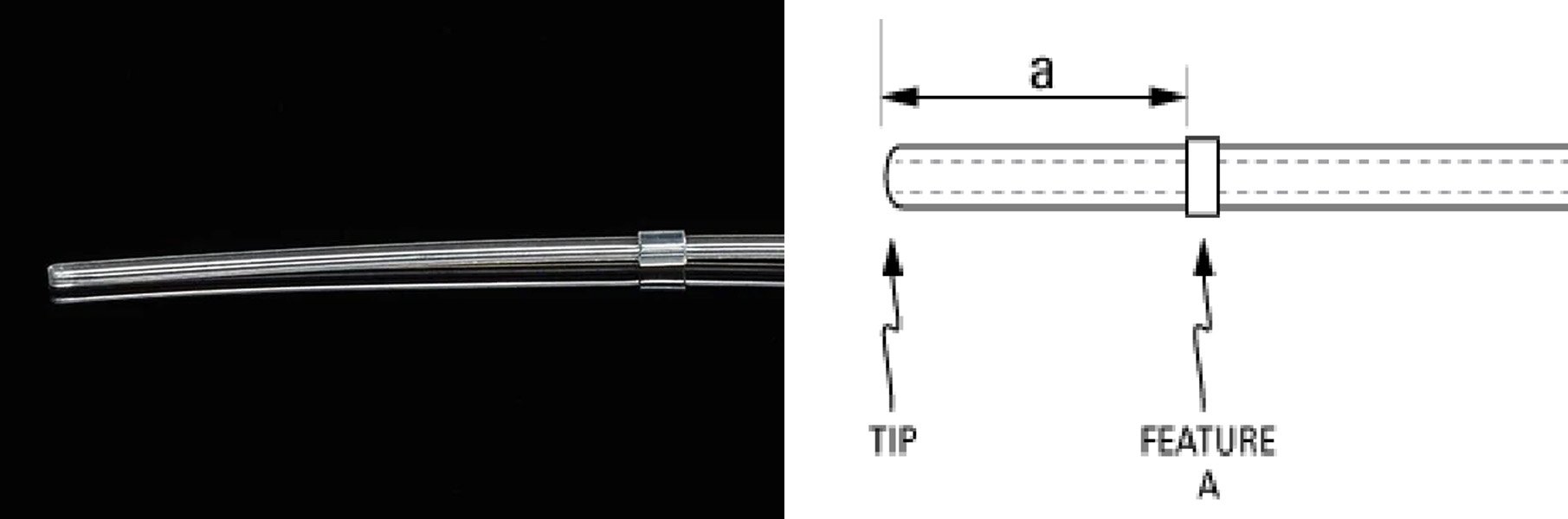 catheter with collar